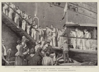 Der Aufstand in Kuba, spanische Verstärkungen